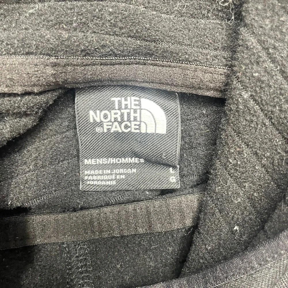 The North Face Men Pullover Hoodie Echo Rock Black Fleece Large Athletic granola